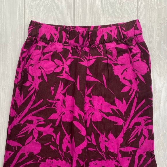 Soft Surroundings Purple Tropical Oceo Gauze Tunic & Wide Leg Pants Size Medium - Picture 16 of 16